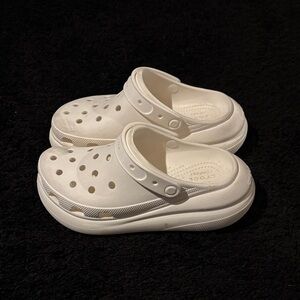 CROCS Classic White Foam Clog Sandals